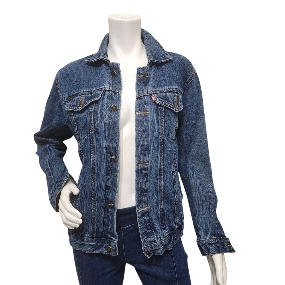 Levi's Blue Truckers Denim Jean Jacket Size S/M